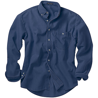 River's End Men's Denim & Twill Long Sleeve Shirt