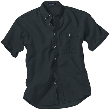 River's End Men's Denim & Twill Short Sleeve Shirt
