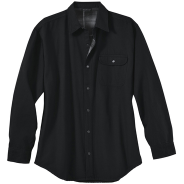 River's End Men's Canvas with Flannel Lining Long Sleeve Shirt Jacket