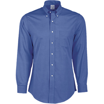Brooks Brothers Men's 346 Slim Fit Non-Iron Long Sleeve Shirt (32/33" Sleeve)