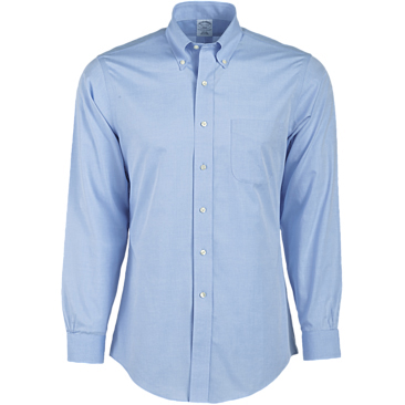 Brooks Brothers Men's 346 Slim Fit Non-Iron Long Sleeve Shirt (32/33" Sleeve)