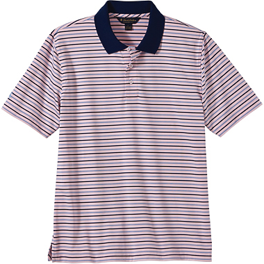 Brooks Brothers Men's Uneven Stripe Jersey Short Sleeve Polo