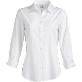 Brooks Brothers Ladies' 346 Non-Iron 3/4 Sleeve Fitted Dress Shirt