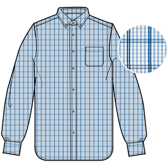 Brooks Brothers Men's Non-Iron Gingham Overcheck Long Sleeve Shirt
