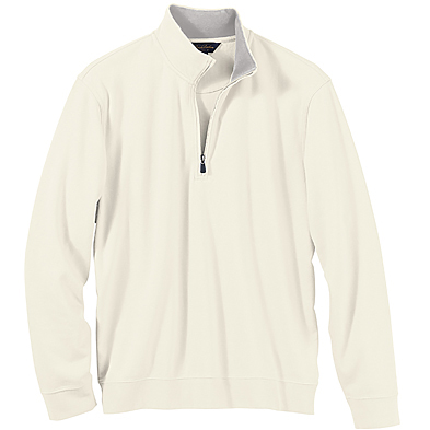 Brooks Brothers Men's Pique/Jersey Half-Zip Pullover Sweater