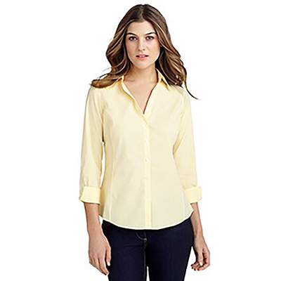 Brooks Brothers Ladies' Non-Iron Mini-Check 3/4-Sleeve Shirt