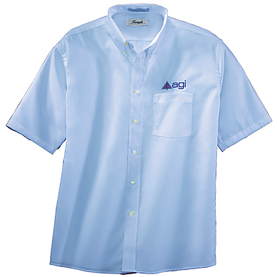 Forsyth Men's Oxford Wrinkle Resistant Short Sleeve Shirt