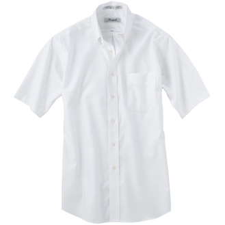 Forsyth Men's Oxford Wrinkle Resistant Short Sleeve Sport Shirt