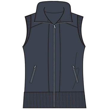 Page & Tuttle Ladies' Piped Full-Zip Vest