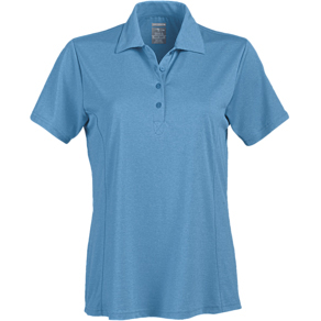 Page & Tuttle Ladies' Heather Princess Seam Short Sleeve Polo