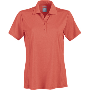 Page & Tuttle Ladies' Heather Princess Seam Short Sleeve Polo