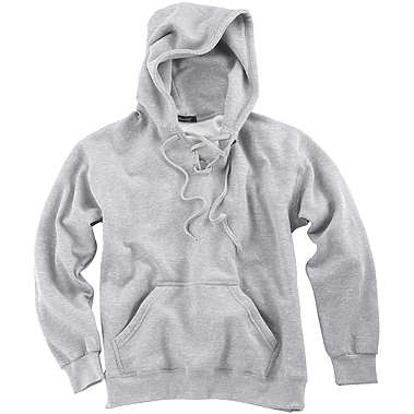 Page & Tuttle Men's Cotton/Poly Lace-Up Pullover Hoodie Sweatshirt