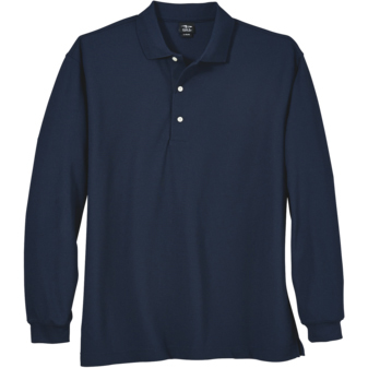 Page & Tuttle Men's Solid Lacoste Pique Long Sleeve Polo