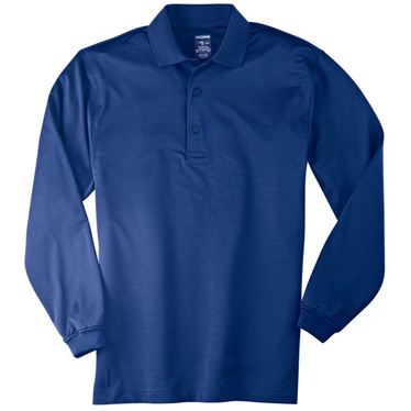 Page & Tuttle Men's Cool Swing Textured Ottoman Long Sleeve Polo