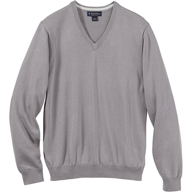 Brooks Brothers Men's Supima Cotton V-Neck Long Sleeve Sweater