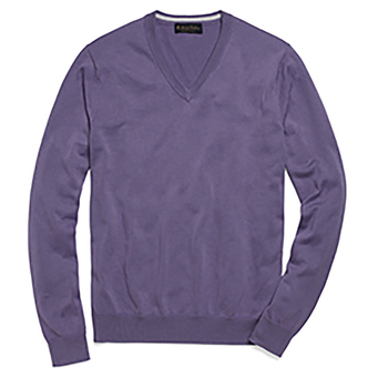Brooks Brothers Men's Supima Cotton V-Neck Long Sleeve Sweater